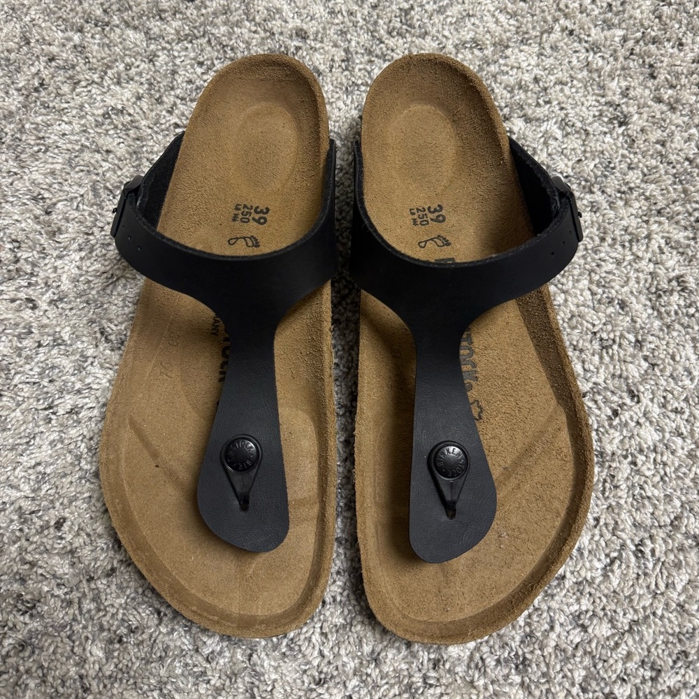 🌟NWOT🌟Birkenstock Women’s Black Gizeh Sandals Size 39/8-8.5